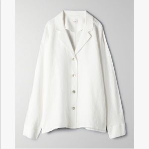 Aritzia - Wilfred Flowy Button Up Shirt (Linen)